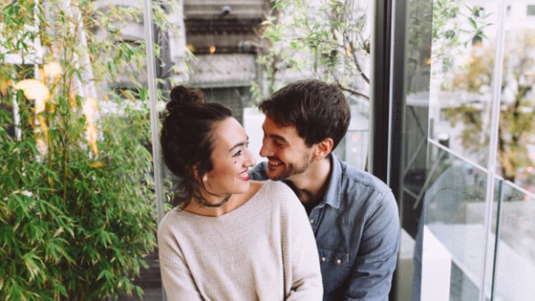 Pareja en el día de San Valentín