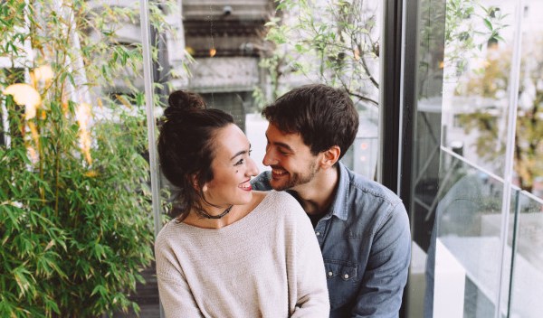 Pareja en el día de San Valentín