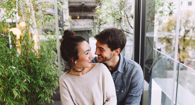 Pareja en el día de San Valentín