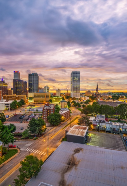 Tulsa, Oklahoma, downtown city skyline