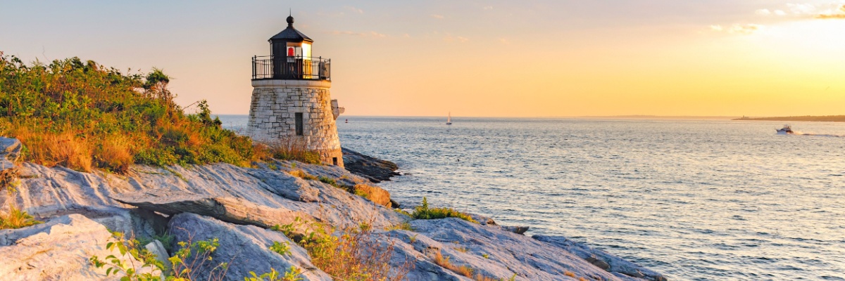 Castle Hill Lighthouse in Newport, Rhode Island