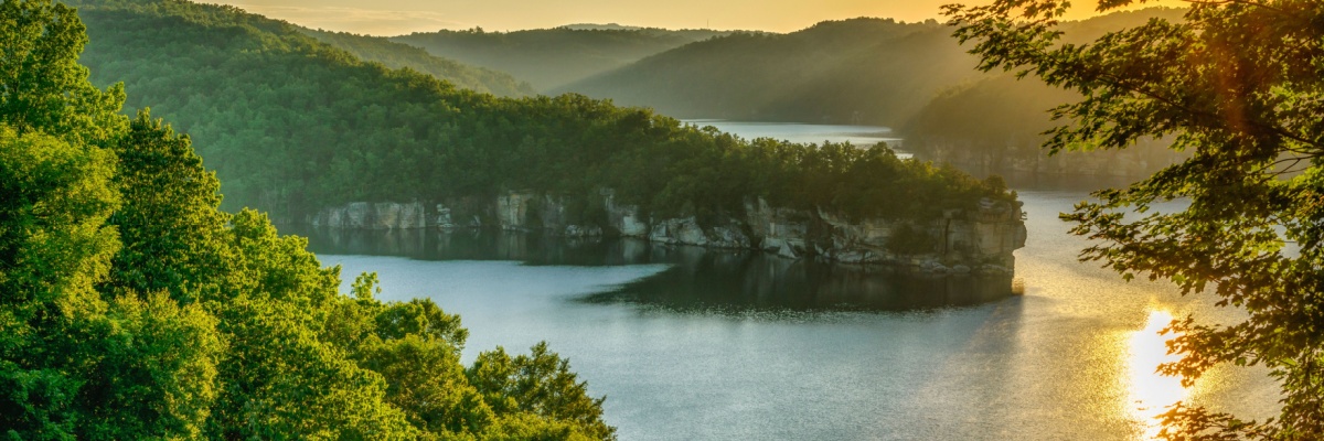 Long Point Overlook on Summersville Lake, West Virginia